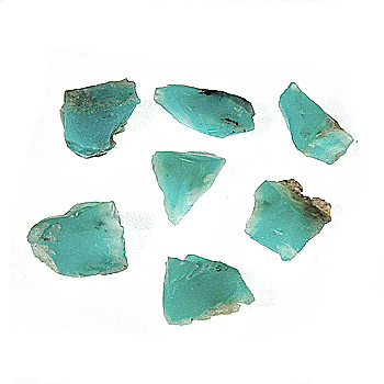 Crisopale azzurro o Opale delle Ande, grezzo