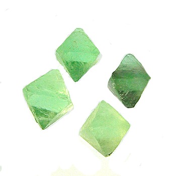Fluorite verde ottaedri piccoli