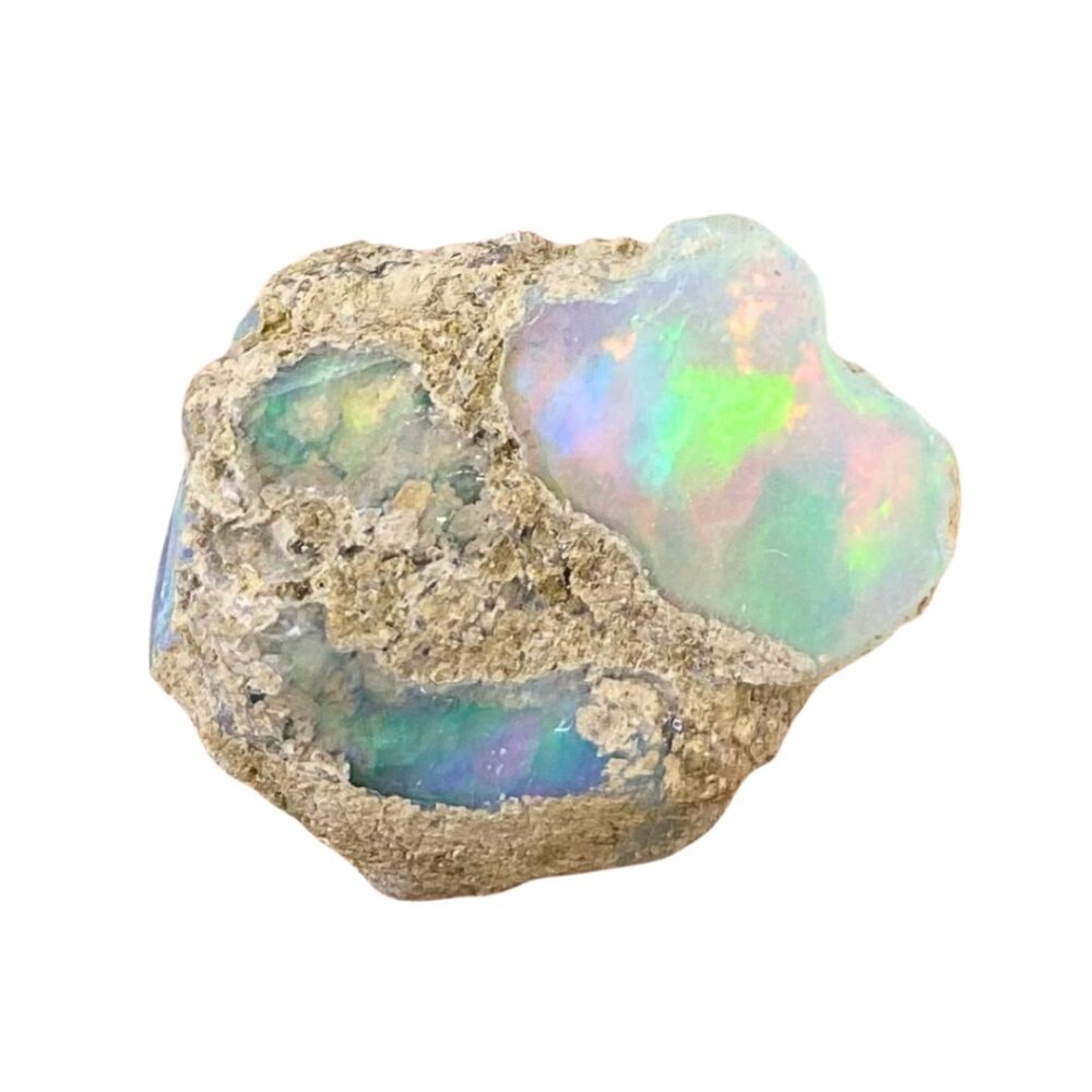 Opale Bianco Etiope extra su matrice 3a